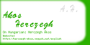 akos herczegh business card